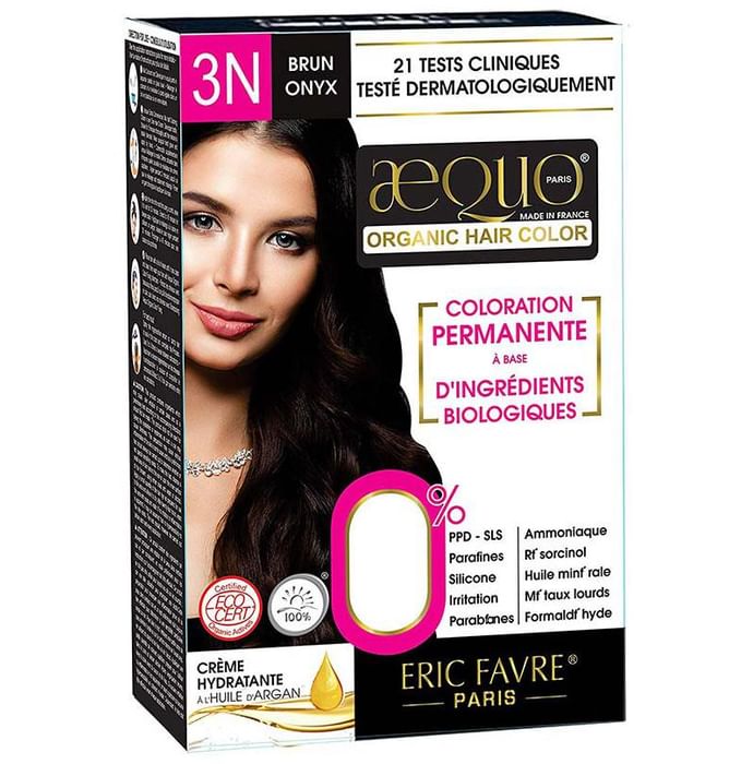 Aequo Organic Hair Color Dark Brown 3N - Nibasu