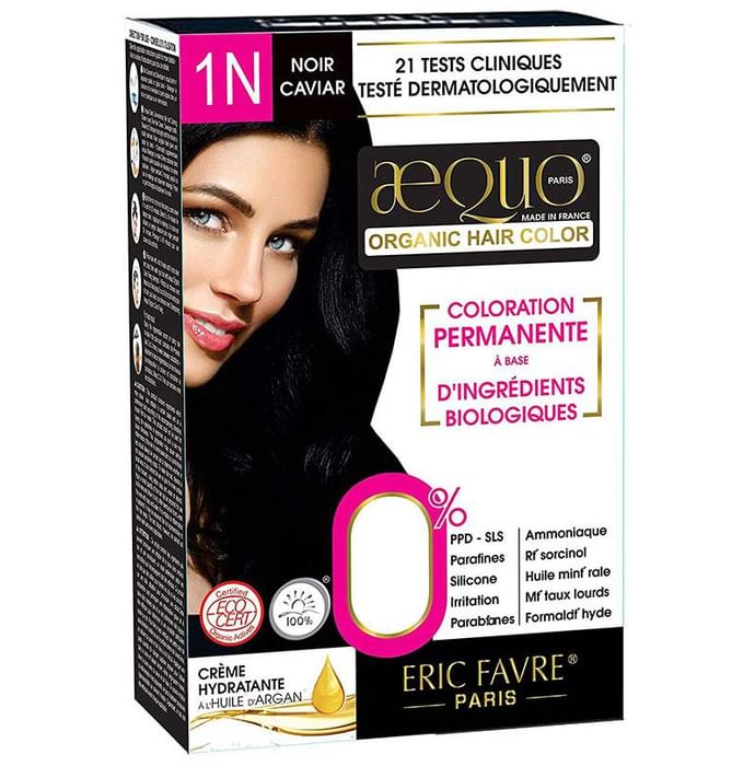 Aequo Organic Hair Color Jet Black 1N - Nibasu