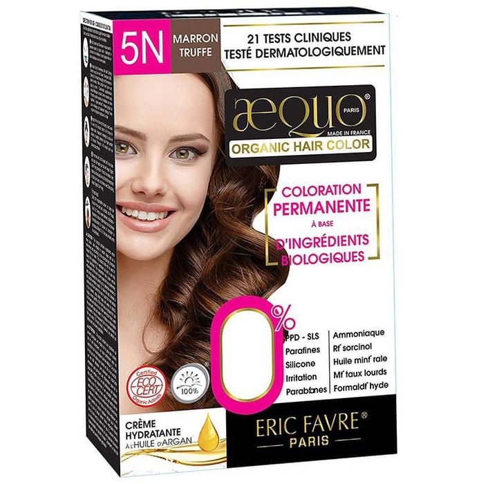 Aequo Organic Hair Color Light Brown 5N - Nibasu
