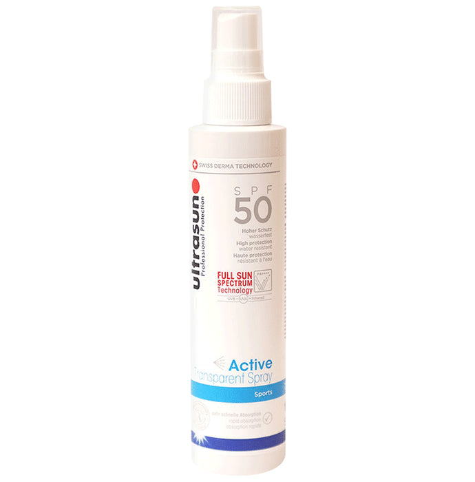 Ultrasun Active Transparent Sports Sunscreen Spray SPF 50 - Nibasu