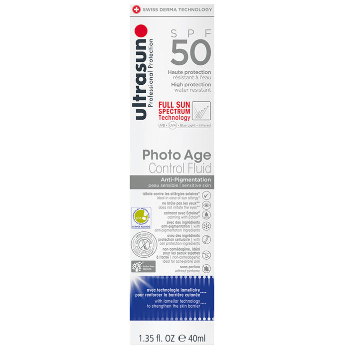 Ultrasun Photo Age Control Fluid Sunscreen SPF 50 Anti Pigmentation - Nibasu