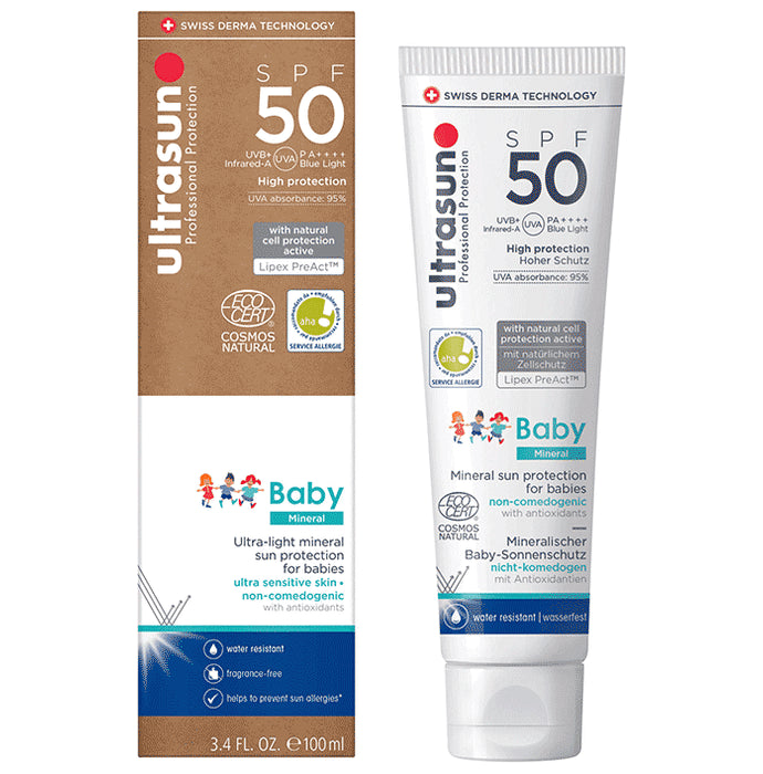 Ultrasun Professional Protection Baby Mineral Sun Protection Sunscreen SPF 50 PA++++ - Nibasu