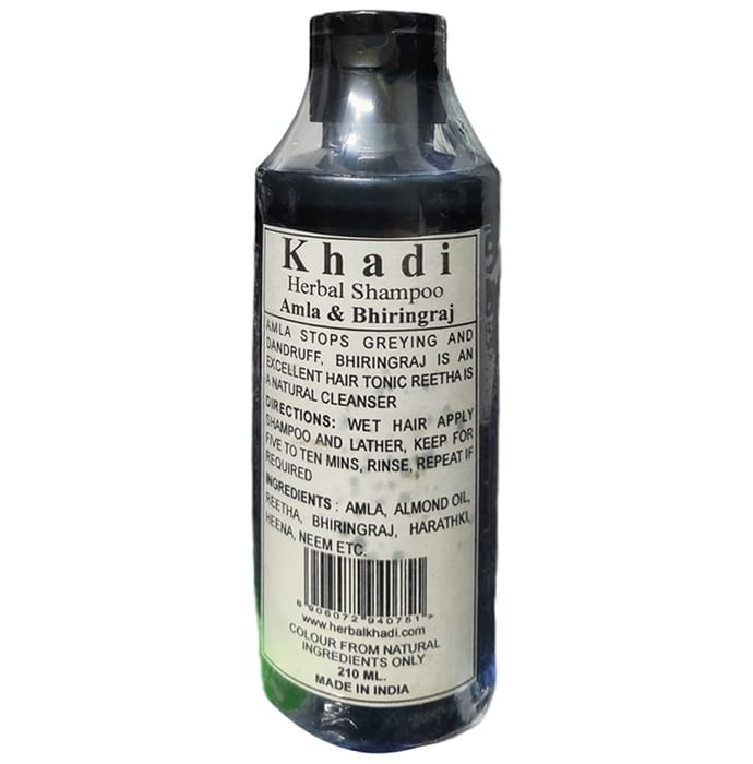 Khadi Herbal Shampoo Amla and Bhringraj - Nibasu