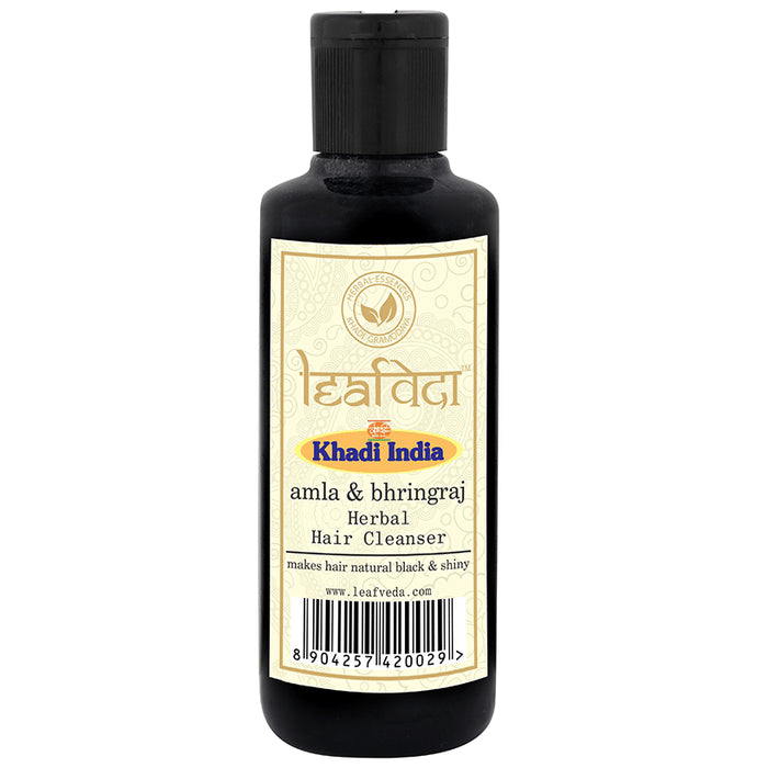 Khadi Leafveda Amla & Bhringraj Herbal Hair Cleanser - Nibasu