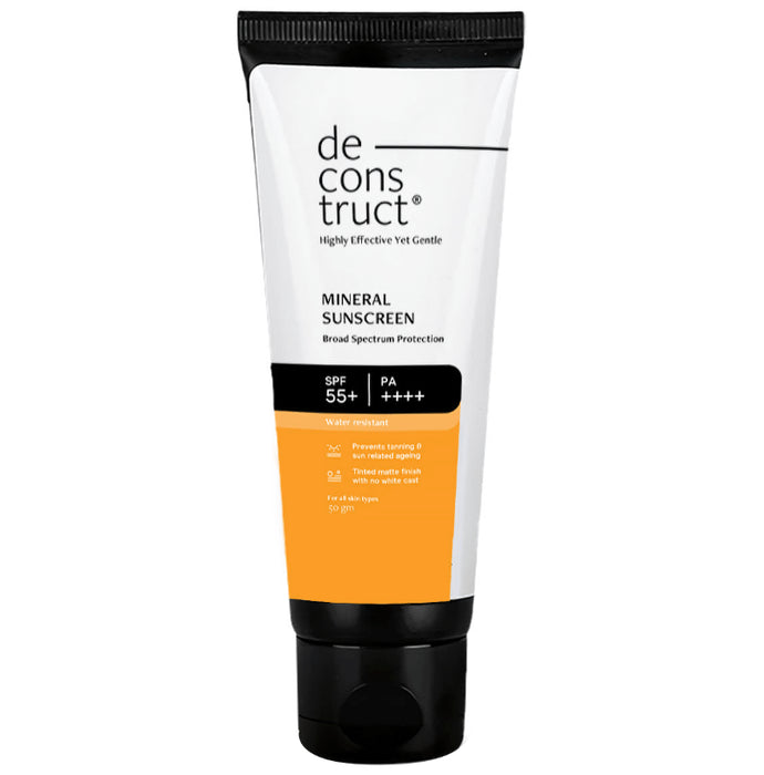 Deconstruct Mineral Sunscreen SPF 55+ PA++++ - Nibasu