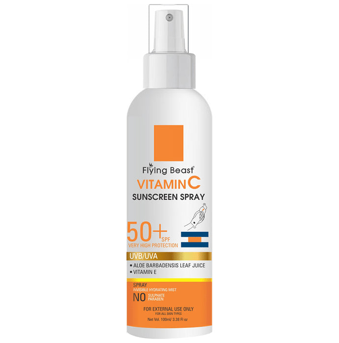 Flying Beast SPF 50+ Vitamin C Sunscreen Spray - Nibasu