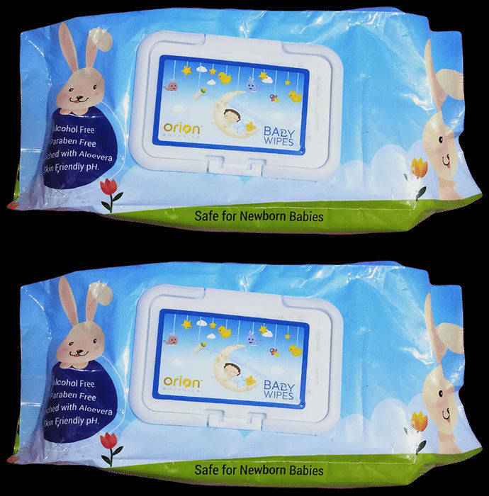 Orion Botanica Baby Wipes (80 Each) - Nibasu