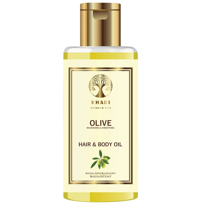 Khadi Nature’s Tree Olive Hair & Body Oil - Nibasu