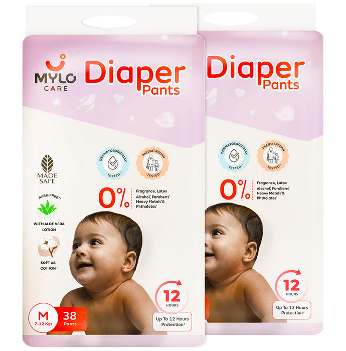 Mylo Care Diaper Pants (38 Each) Medium - Nibasu