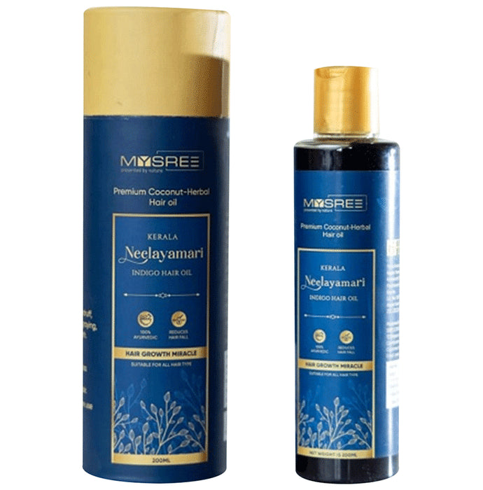 Mysree Neelayamari Indigo Hair Oil (200ml Each) - Nibasu