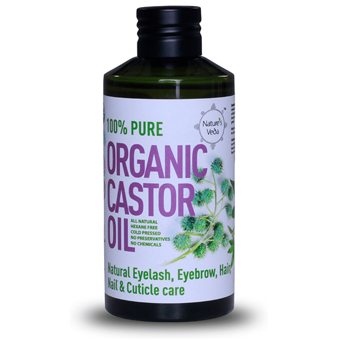 Nature's Veda Organic Castor Oil - Nibasu