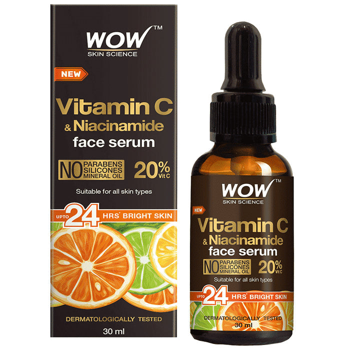 WOW Skin Science 20% Oil Free Vitamin C Face Serum - Nibasu