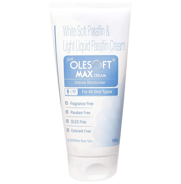 New Olesoft Max Moisturising Cream with Soft Paraffin & Light Liquid Paraffin | For All Skin Types - Nibasu