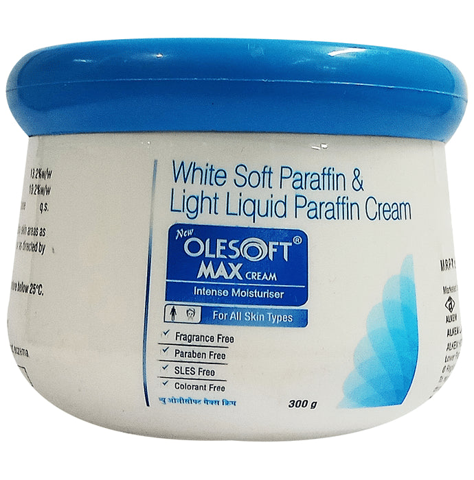 New Olesoft Max Moisturising Cream with Soft Paraffin & Light Liquid Paraffin | For All Skin Types - Nibasu