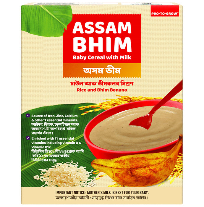 Pro-To-Grow Assam Bhim Baby Cereal with Milk - Nibasu