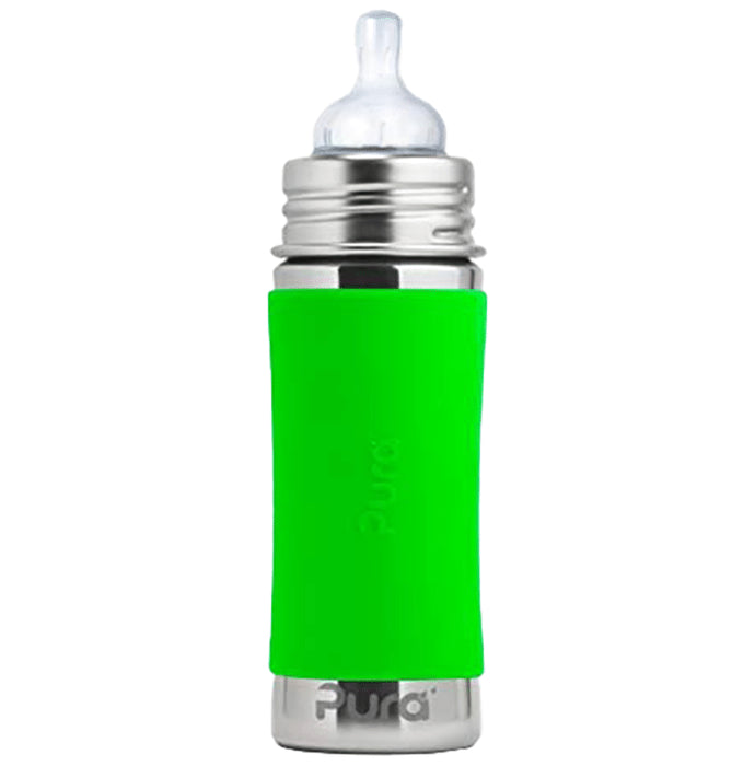 Pura Kiki Stainless Steel Infant Bottle with Sleeve - Nibasu