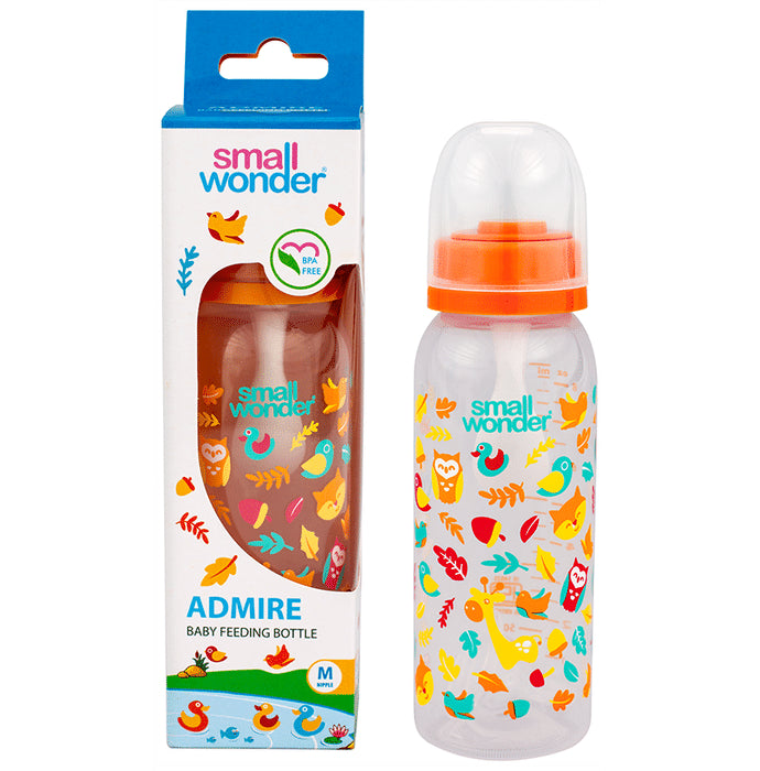 Small Wonder Admire Baby Feeding Bottle Medium Orange - Nibasu