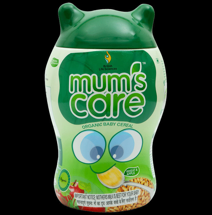 Mum's Care Organic Baby Cereal Wheat Apple - Nibasu
