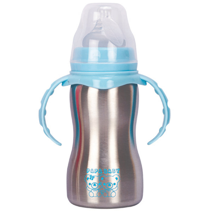 Mylo Essentials Stainless Steel Feeding Bottle with Sipper Blue - Nibasu