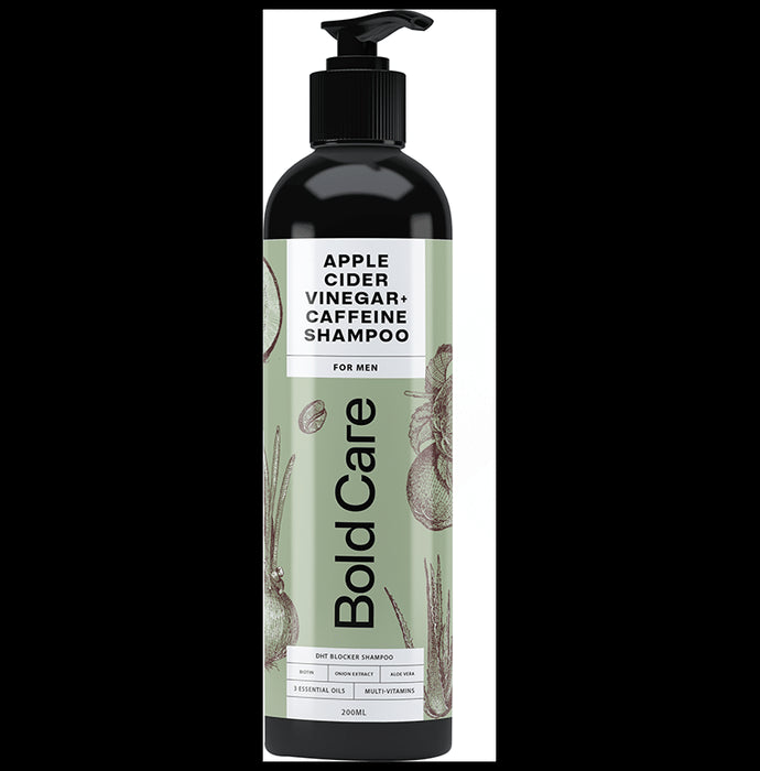 Bold Care Shampoo Apple Cider Vinegar+Caffeine Shampoo for Men - Nibasu