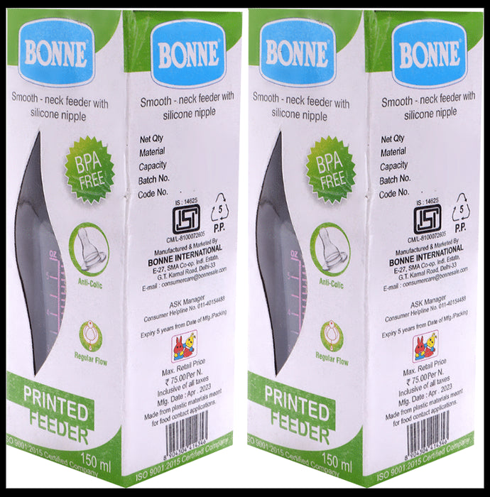 Bonne Printed Feeder BPA Free 150ml - Nibasu