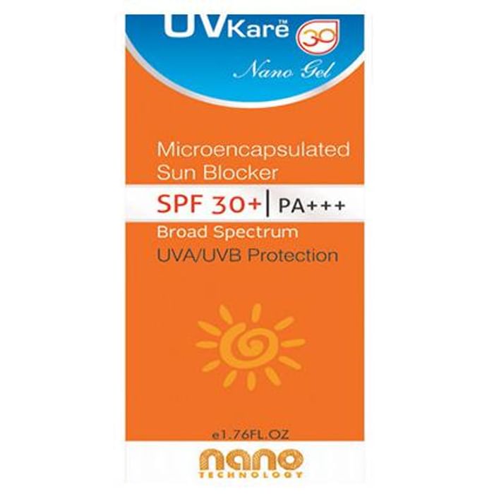 Uvkare Nano SPF 30+ Gel - Nibasu