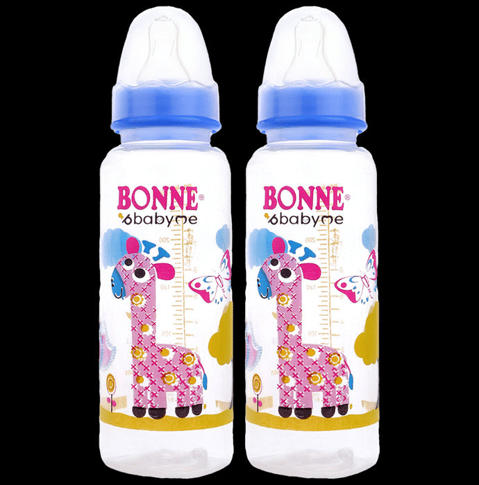 Bonne Printed Feeder BPA Free Little Kuzy Zoo 250ml - Nibasu