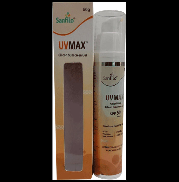 Uvmax Uvmax Silicone Sunscreen Gel SPF 50 PA+++ - Nibasu