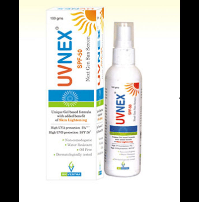 Uvnex Spf 50 Sunscreen Gel - Nibasu
