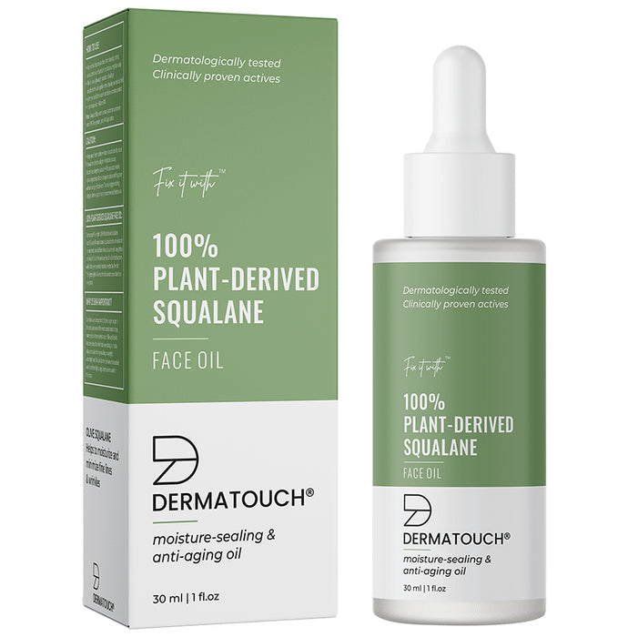 Dermatouch 100% Plant-Derived Squalane Face Oil - Nibasu