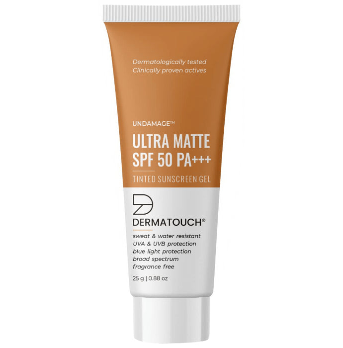 Dermatouch Ultra Matte Tinted Sunscreen Gel SPF 50 PA+++ - Nibasu