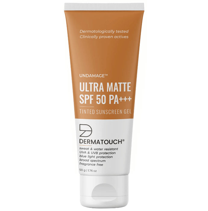 Dermatouch Ultra Matte Tinted Sunscreen Gel SPF 50 PA+++ - Nibasu