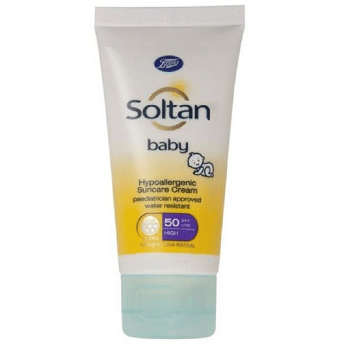 Boots Soltan Baby Hypoallergenic Suncare Cream SPF 50 - Nibasu