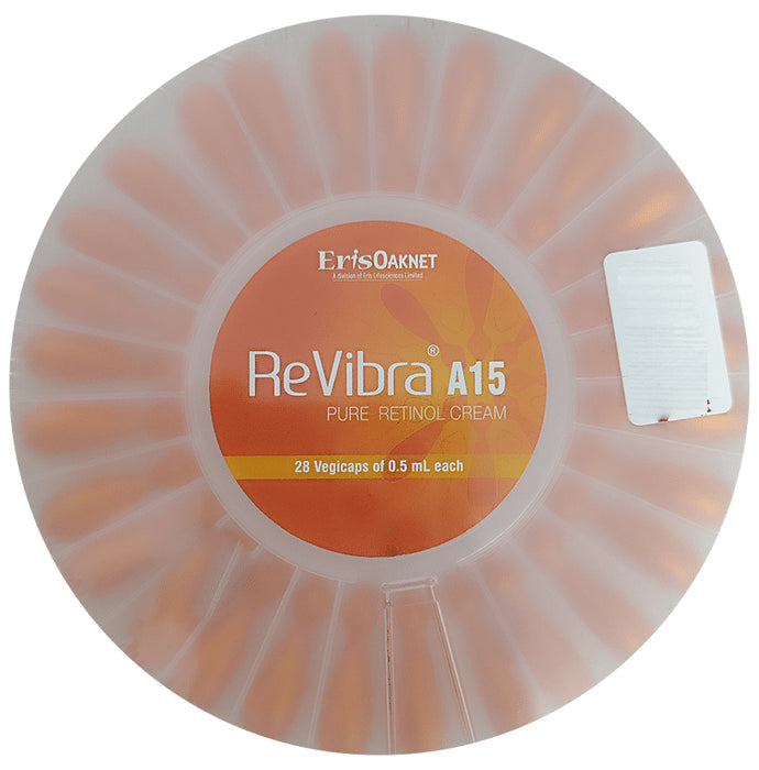 Revibra A15 Pure Retinol Vitamin A Cream | Fragrance, Colour & Chemical Free | Derma Care | Fights Signs of Early Ageing | Improves Skin Elasticity - Nibasu