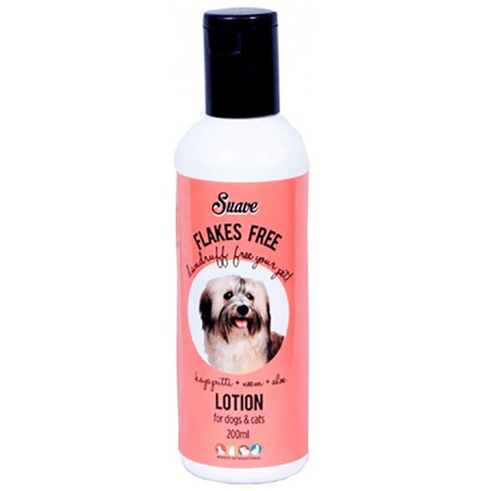 Suave Flakes Free Anti Dandruff Lotion for Dogs & Cats - Nibasu