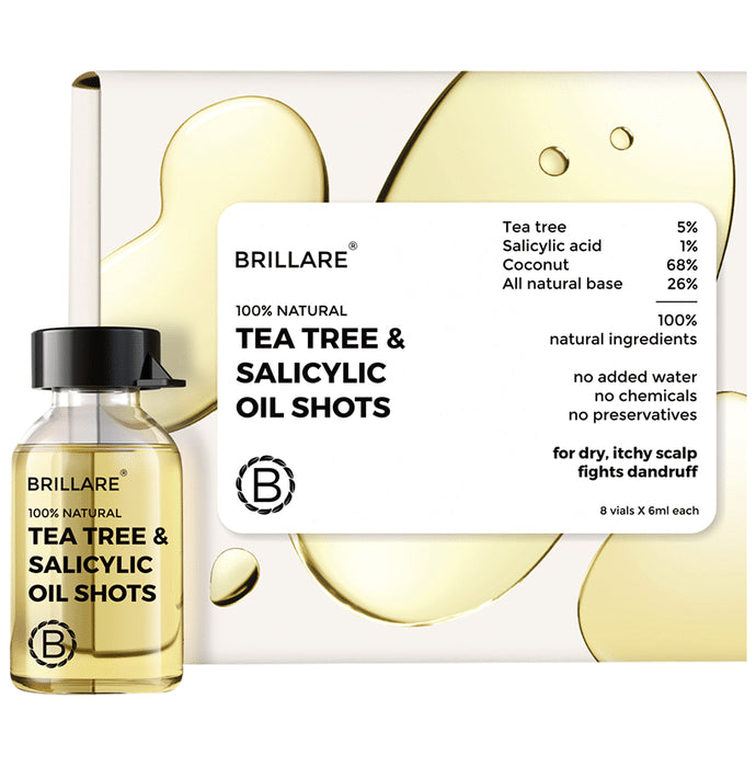 Brillare 100% Natural Tea Tree & Salicylic Oil Shots (6ml Each) - Nibasu