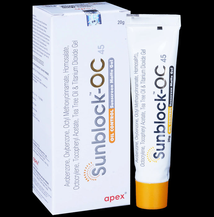 Sunblock-OC 45 Oil Control Sunscreen | SPF 45 PA+++ Matte Gel - Nibasu