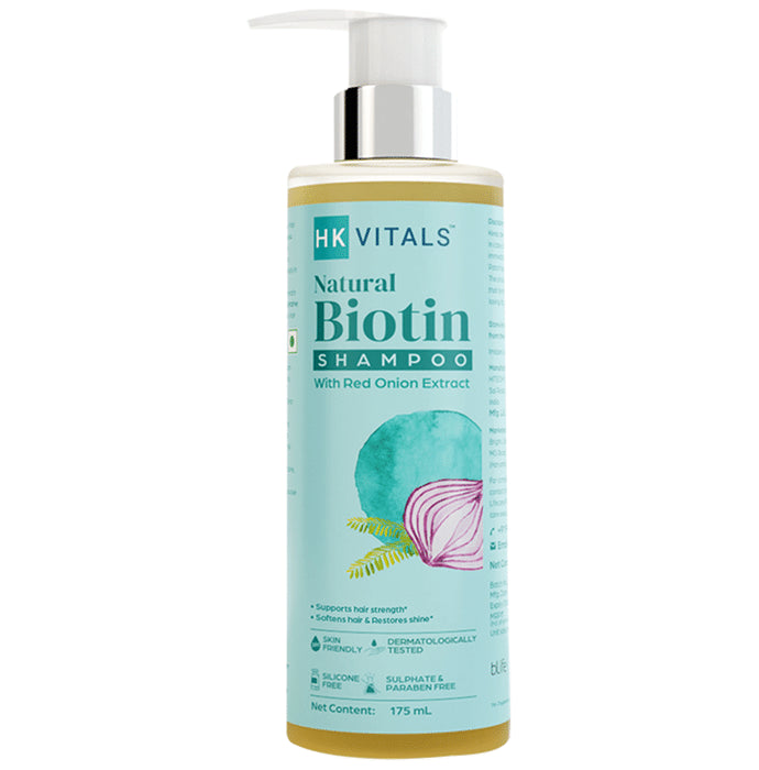 HK Vitals by HealthKart Natural Biotin Shampoo, Strengthens & Softens Hair, Reduces Hair Loss & Restores Shine, All Hair Types - Nibasu