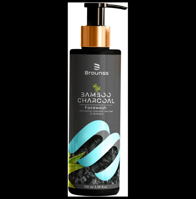 Brounss Bamboo Charcoal Face Wash (100ml Each) - Nibasu