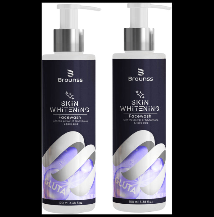 Brounss Skin Whitening Face Wash (100ml Each) - Nibasu