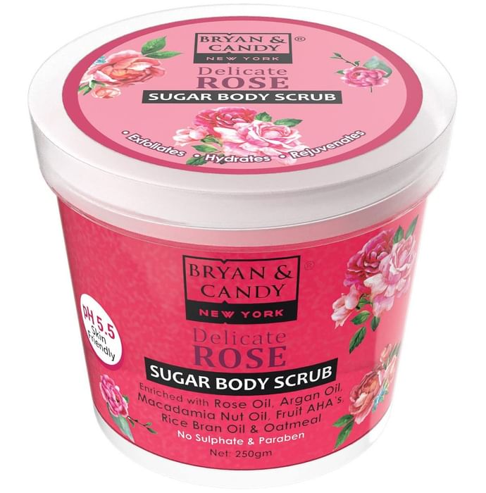 Bryan & Candy Sugar Body Scrub Delicate Rose - Nibasu