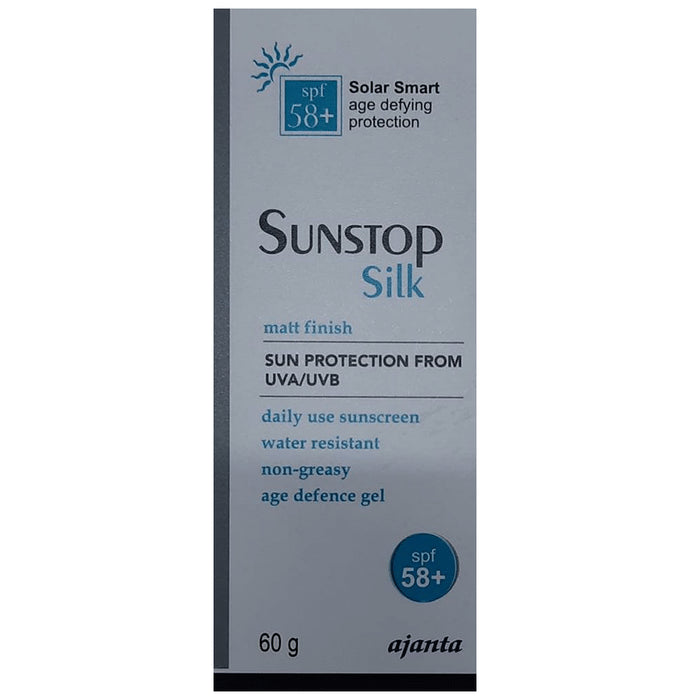 Sunstop SPF 58+ Silk Sunscreen | Sun Protection from UVA/UVB - Nibasu