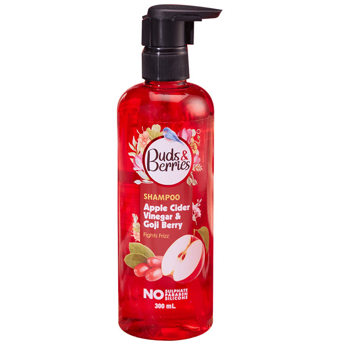 Buds & Berries Anti-Frizz Shampoo Apple Cider Vinegar and Goji Berry - Nibasu