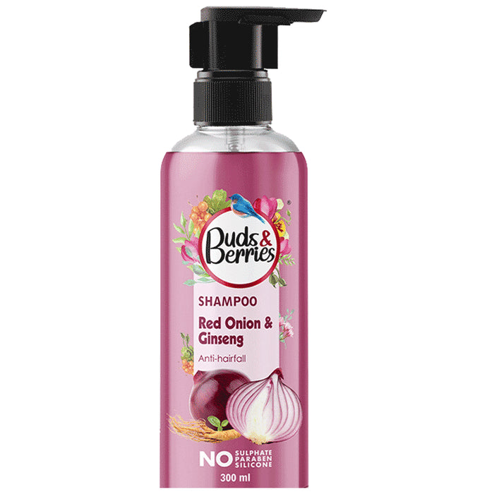 Buds & Berries Anti-Hairfall Shampoo Red Onion and Ginseng - Nibasu