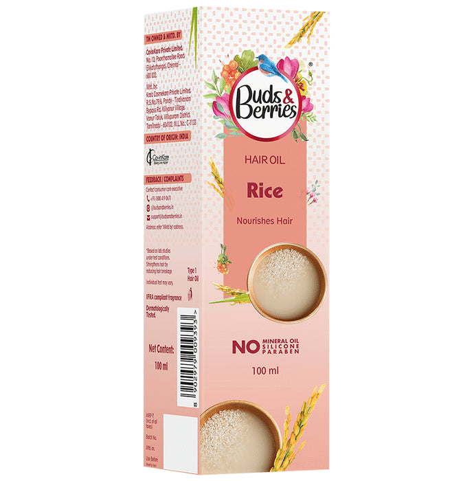 Buds & Berries Hair Oil for Ultimate Nourishment Rice - Nibasu