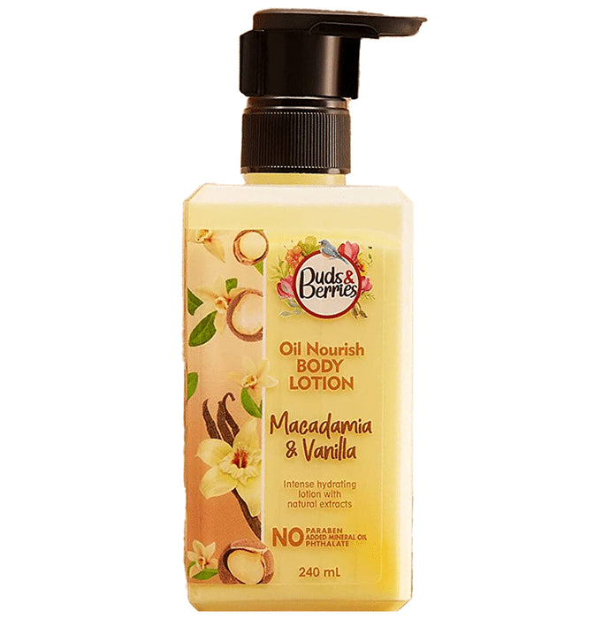 Buds & Berries Oil Nourish Body Lotion Macadamia Deep Nourishing - Nibasu