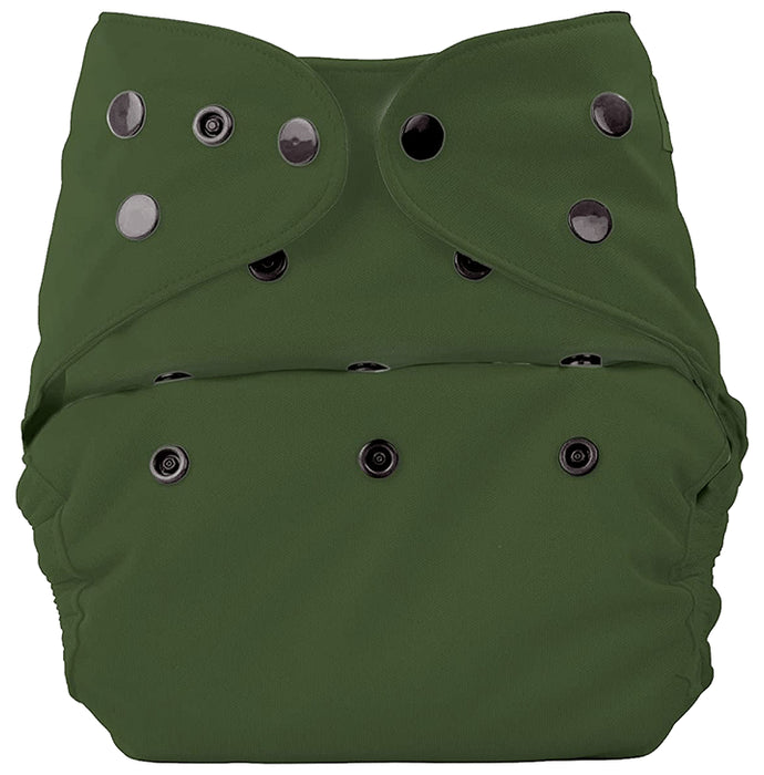Bumberry Adjustable Reusable Cloth Diaper Cover Without Inserts Olive - Nibasu
