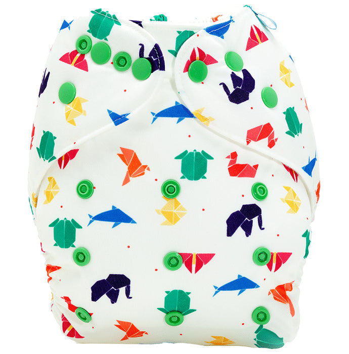 Bumberry Adjustable Reusable Cloth Diaper Cover Without Inserts Origami - Nibasu
