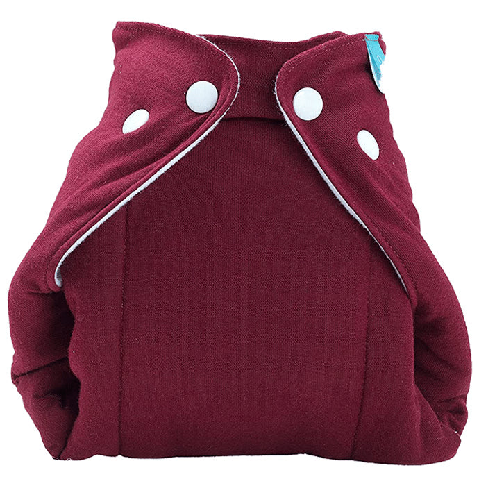 Bumberry Smart Prefold Diaper Cotton Cloth Reusable One Piece Diapering With Waist Adjustment & Extra Insert Attached - Nibasu