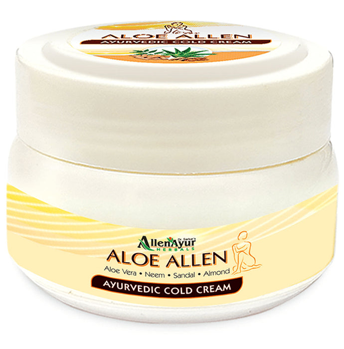Dr. Sarkar's Allen Ayur Herbals Aloe Allen Ayurvedic Cold Cream (55gm Each) - Nibasu